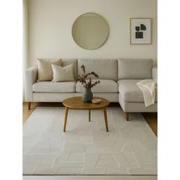 OBSESSIONS Beige & Brown Abstract Anti-Skid Carpet-picture-23