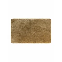 OBSESSIONS Beige Polyester Anti Skid Bath Mat (Small) image 2