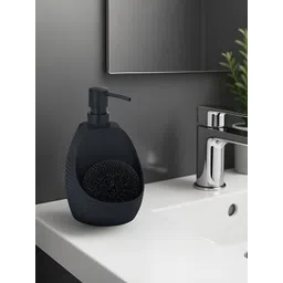 OBSESSIONS Black Solid PVC Soap Dispenser-picture-14