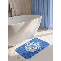 OBSESSIONS Blue 1400 GSM Anti-Skid Bath Rug-picture-35