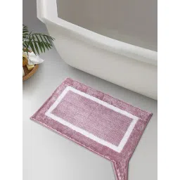 OBSESSIONS Blush Polyester Anti Skid Bath Mat (Small)-picture-26