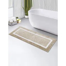 OBSESSIONS Camel Polyester Anti Skid Bath Mat (Large)-picture-48