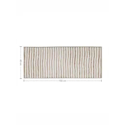 OBSESSIONS Camel Polyester Stripes Anti Skid Stripes Bath Mat (Large)-picture-10