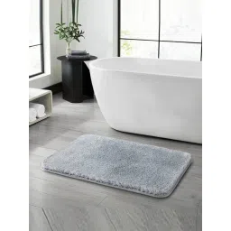 OBSESSIONS Comfort Grey Polyester Anti Skid Bath Mat (Medium)-picture-21