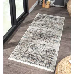 obsessions Cream Polyester 5 x 2 Feet Machine Bedside Runner-picture-39