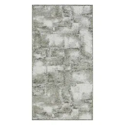 OBSESSIONS Green Abstract Polyester Bedside Runner 2x5 Feet-picture-47