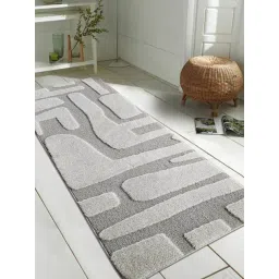 OBSESSIONS Grey Anti-Skid Solid Bedside Runner - Small (150 cm x 80 cm)-picture-30