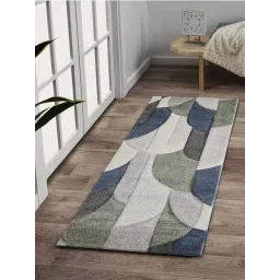 Obsessions Multicolor Polypropylene Abstract Bedside Runner-picture-19