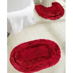 obsessions Pack of 2 Solid Bath Mat with Oval Shape-picture-51