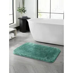 OBSESSIONS Resto Green Polyester Anti Skid Bath Mat (Small)-picture-47