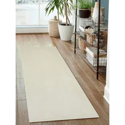 OBSESSIONS White Non-Shedding Solid Floor Runners-picture-14