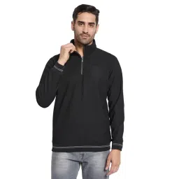 Octave Black Regular Fit Solid Sweatshirt-picture-33
