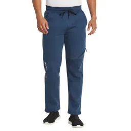 Octave Blue Polyester Regular fit Solid Track Pants-picture-47