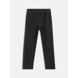 Octave Boys Black Solid Cotton Track Pants-picture-23