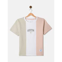 Octave Boys Colourblocked Round Neck Cotton T-shirt-picture-35