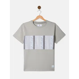 Octave Boys Floral Printed Round Neck Cotton T-shirt-image-15