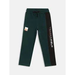 Octave Boys Green Solid Cotton Track Pants-picture-53