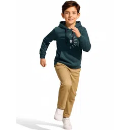 Octave Boys Printed Hooded Sweatshirt image 2