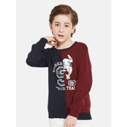 Octave Boys Spiderman Printed Fleece Pullover Sweatshirt-picture-29