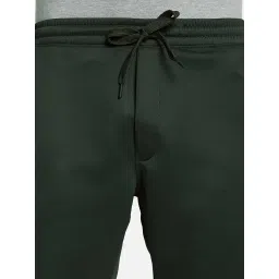 Octave Dark Olive Cotton Regular Fit Cargo Shorts image 5