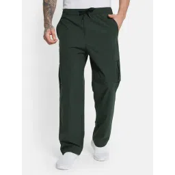 Octave Green Cotton Regular Fit Trackpants-picture-13