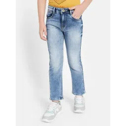 Octave Kids Sky Blue Solid Jeans-picture-10