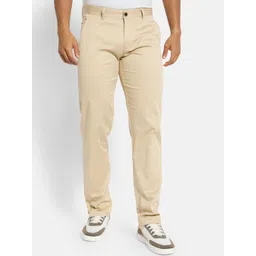 Octave Men Cotton Solid Mid-Rise Regular Fit Chinos Trousers-picture-16