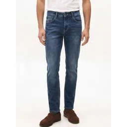 Octave Men Slim Fit Mid-Rise Light Fade Stretchable Jeans-picture-32