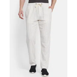 Octave Men Striped Cotton Track Pants-picture-27
