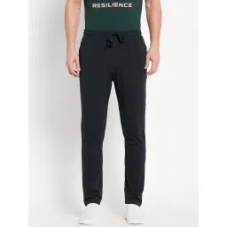 Octave Navy Cotton Regular Fit Trackpants-picture-18