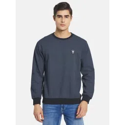 Octave Navy Full Sleeves Round Neck Sweatshirt-picture-38