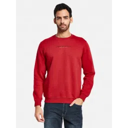 Octave Red Regular Fit Printed Sweatshirt-picture-42