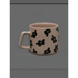ODDLY BY STRANGE CO. Cream & Black Printed Ceramic Glossy Mugs-picture-37