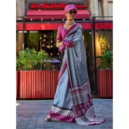 ODETTE Bandhani Satin Saree-picture-40