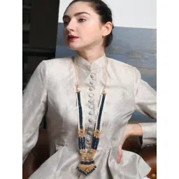 Odette Blue Midnight Rani Necklace & Earring Set-picture-21