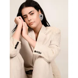 ODETTE Gold Plated Crystal Studded Drop Earrings-picture-40