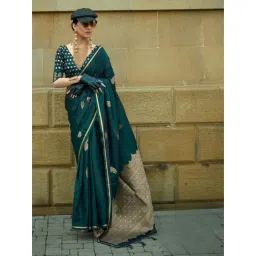 Odette Green Woven Design Saree-picture-30