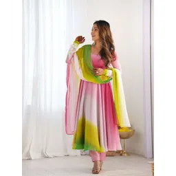 ODETTE Printed Semi-Stitched Dress Material-picture-14