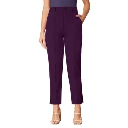 Odette Purple High Rise Pants-picture-41
