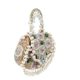 ODETTE Women Embellished Lace Inserts Handheld Bag image 3