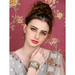 Odette Women Silver Embellished Imitation Bracelet-picture-12