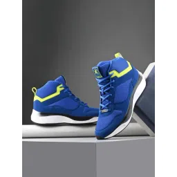 OFF LIMITS Men's CROSSOVER Blue & Lime Punch Sneakers-picture-25