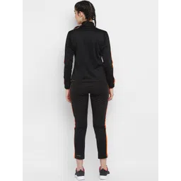 OFF LIMITS Women Black & Orange Colourblocked Tracksuits image 3