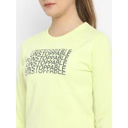 OFF LIMITS Women Lime Green Printed Cropped Sweatshirt image 4