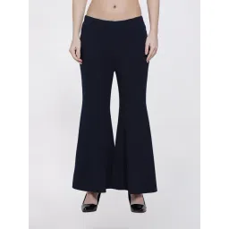 Office & You Black Lycra Palazzo With Flair-picture-22