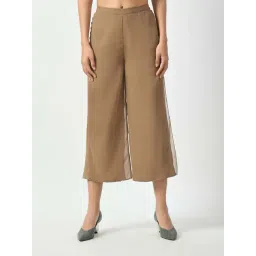Office & You Brown Mid Rise Palazzos-picture-25