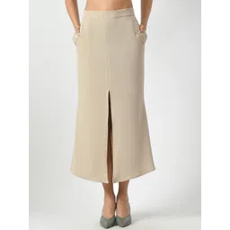 OFFICE & YOU Straight Fish Cut Midi Skirt-picture-18
