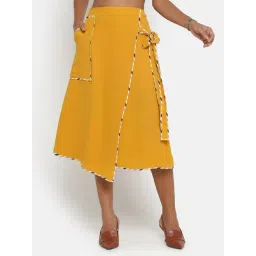 Office & You Yellow A-Line Skirt-picture-13