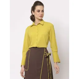 Office & You Yellow Full Sleeves Shirt-picture-16
