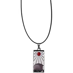 offo || Anime Demon Slayer Hanafuda Locket with Double Bands Beautifully Designed Strawhat Pendant Necklace, ideal gift For Boys, Men and Women-picture-38